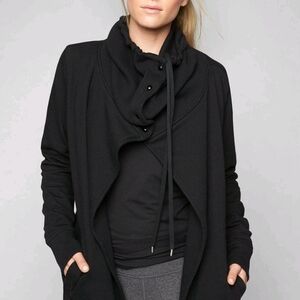 Athleta Black Wrapper's Delight Jacket